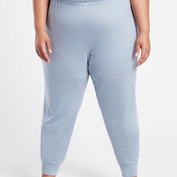 Athleta Nighttime Bliss Sleep Women's JOGGERS Light Blue Size 1X NWT (no top) - Picture 2 of 5